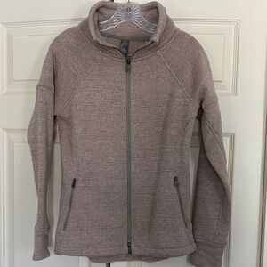 Pink and Grey Zip-Up Jacket